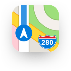 Apple map icon