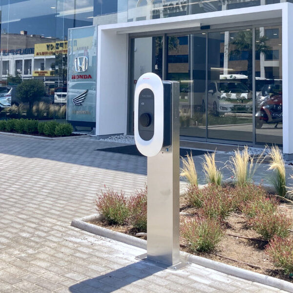 Public charging stations at dealership