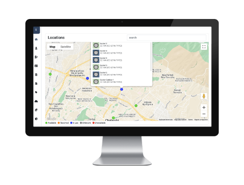 CPO screen with locations